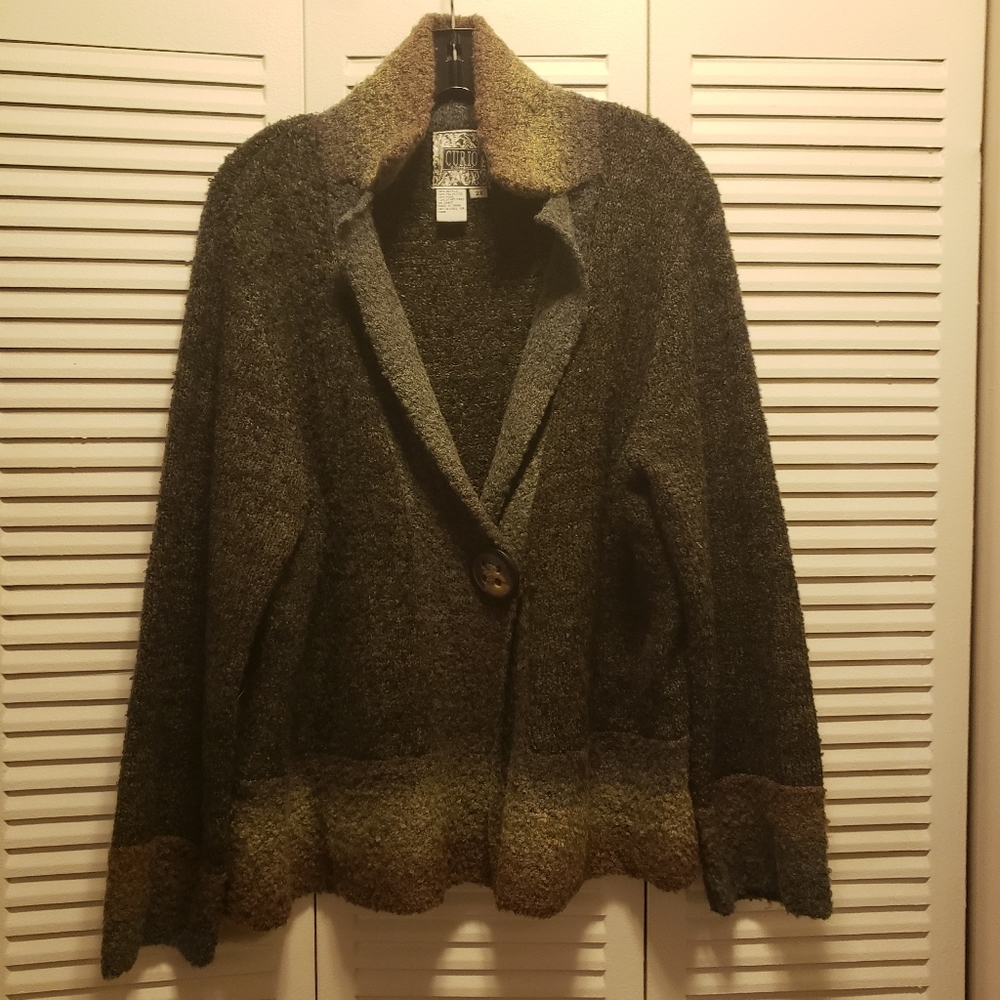 NWOT Curio sweater, 2x, forest green, never worn!